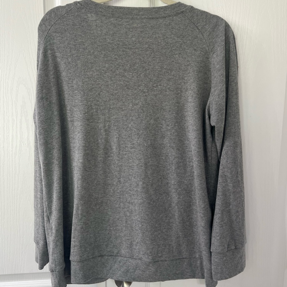 Long Sleeve “MAMA” Leopard Print Embroidered Shirt - Picture 5 of 5